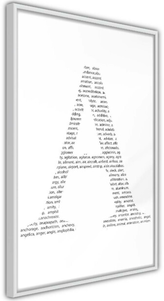 Juliste Artgeist Letter A, kehyksillä, eri kokoja