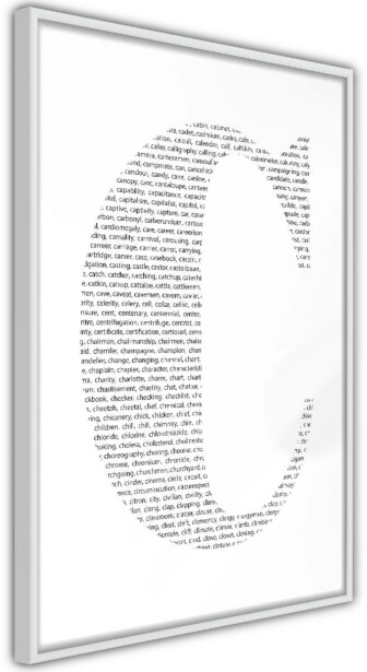 Juliste Artgeist Letter C, kehyksillä, eri kokoja