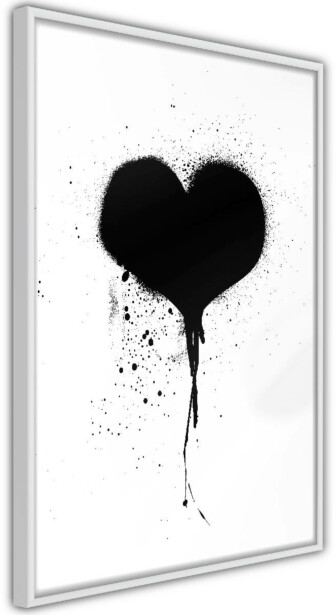Juliste Artgeist Destroyed Heart, kehyksillä, eri kokoja