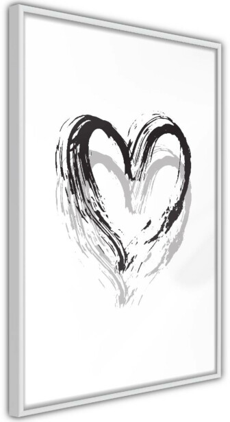 Juliste Artgeist Brush Heart, kehyskartongilla, kehyksillä, eri kokoja