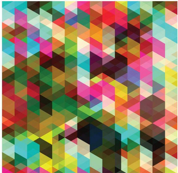 Kuvatapetti Artgeist Colourful Geometry, eri kokoja