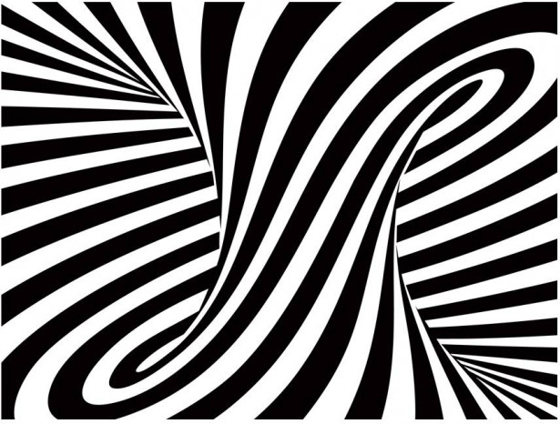 Kuvatapetti Artgeist optical art: black and white, eri kokoja