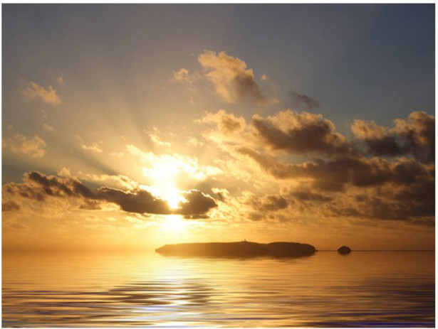 Kuvatapetti Artgeist Meri auringonlaskussa, eri kokoja