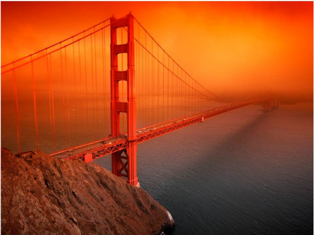 Kuvatapetti Artgeist Golden Gate Bridge, eri kokoja
