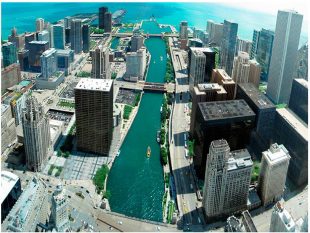 Kuvatapetti Artgeist Urban arkkitehtuuri Chicago, eri kokoja