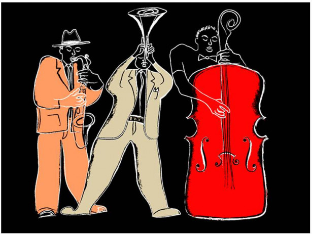 Kuvatapetti Artgeist Musical instruments: jazz, eri kokoja