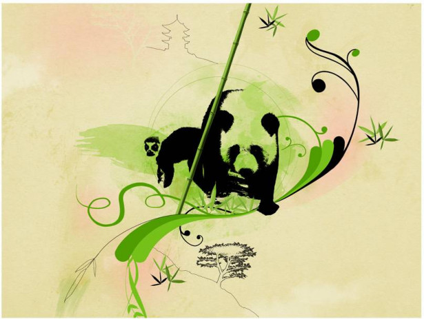 Kuvatapetti Artgeist Giant Panda, eri kokoja