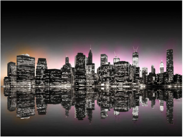 Kuvatapetti Artgeist Colorful glow over NYC, eri kokoja