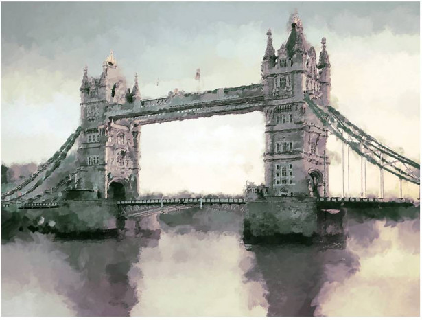 Kuvatapetti Artgeist Victorian Tower Bridge, eri kokoja