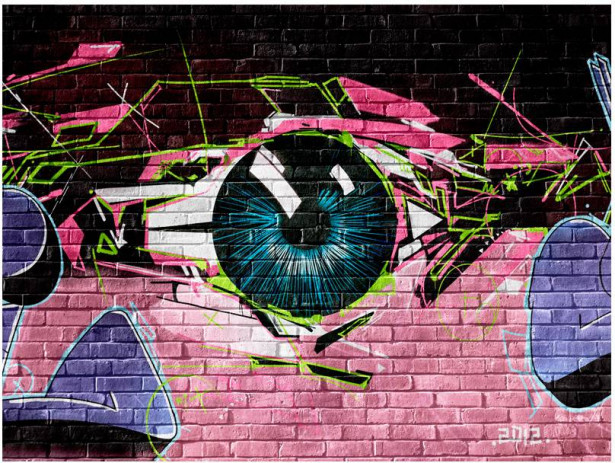 Kuvatapetti Artgeist Graffiti Eye II, eri kokoja