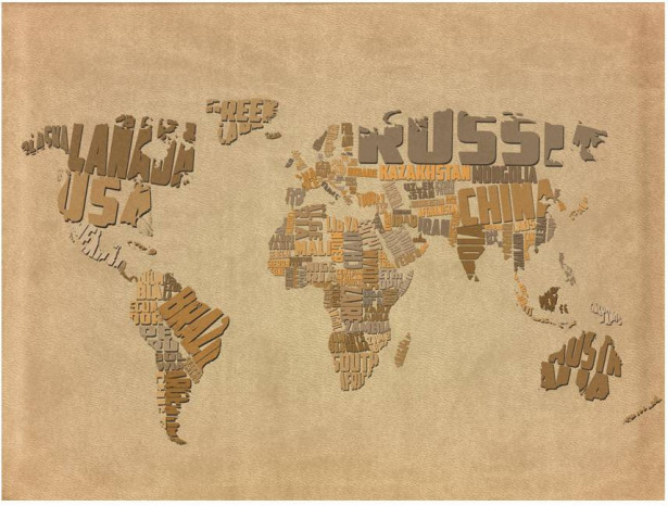 Kuvatapetti Artgeist Seikkailijan maailmankartta, eri kokoja