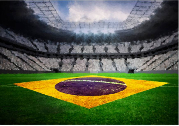 Kuvatapetti Artgeist Brazilian stadium, eri kokoja