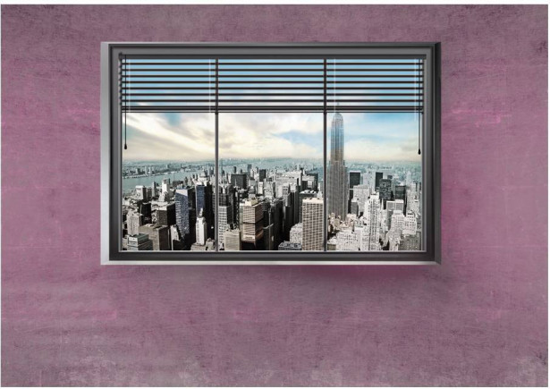 Kuvatapetti Artgeist New York window II, eri kokoja