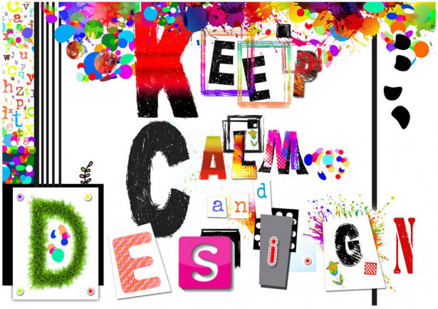 Kuvatapetti Artgeist Keep Calm and Design, eri kokoja