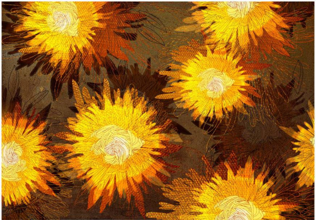 Kuvatapetti Artgeist Sunflower dance, eri kokoja