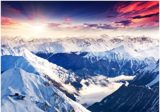 Kuvatapetti Artgeist Magnificent Alps, eri kokoja