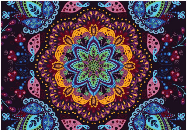 Kuvatapetti Artgeist Colorful kaleidoscope, eri kokoja