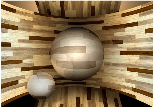 Kuvatapetti Artgeist Wooden orbit, eri kokoja