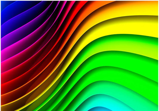 Kuvatapetti Artgeist Rainbow Waves, eri kokoja