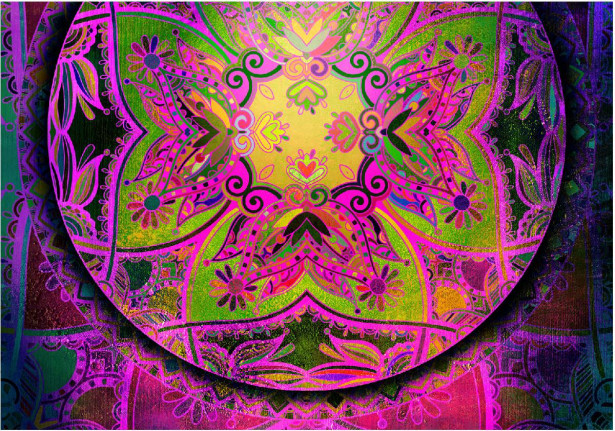 Kuvatapetti Artgeist Mandala: Pink Expression, eri kokoja