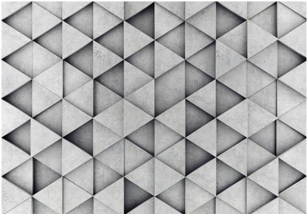 Kuvatapetti Artgeist Grey Triangles, eri kokoja