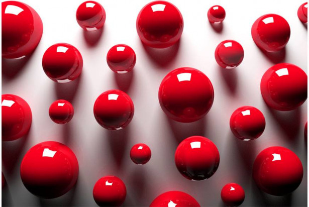 Kuvatapetti Artgeist Red Balls, eri kokoja