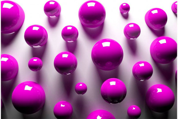 Kuvatapetti Artgeist Purple Balls, eri kokoja