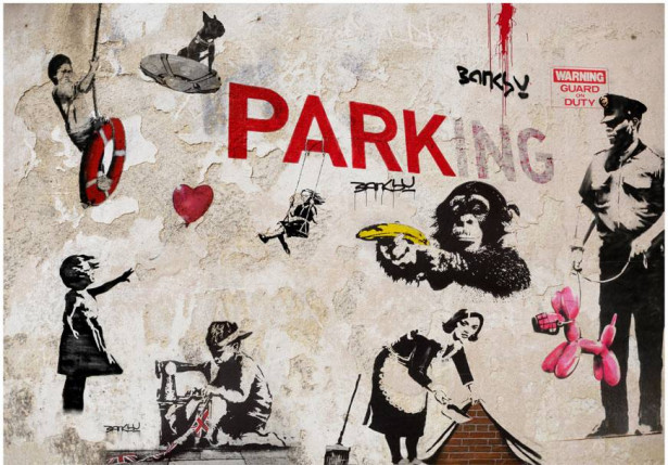 Kuvatapetti Artgeist Banksy and Graffiti Collage, eri kokoja