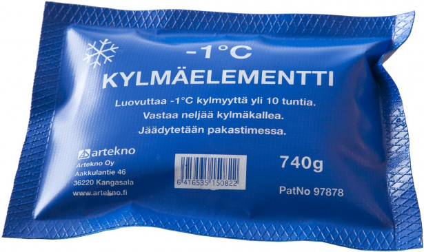 Kylmäelementti Artekno 10 kpl/pkt -1 °C 740 g sininen