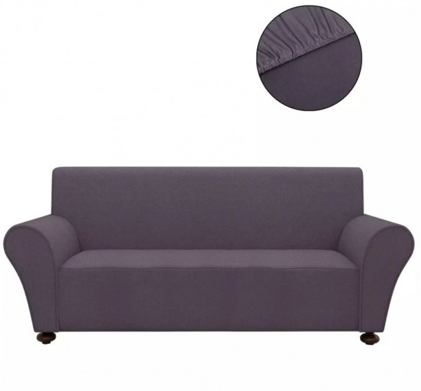 Antrasiitti venyvä sohvan suojapäällinen polyesteri_1