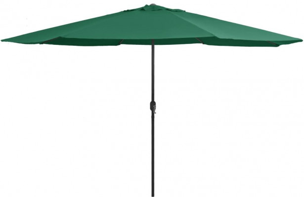Aurinkovarjo metallirunko 400 cm vihreä_1