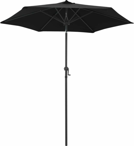 Aurinkovarjo musta 200x211 cm alumiini_1