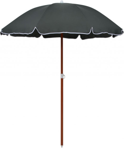 Aurinkovarjo terästanko 180 cm antrasiitti_1