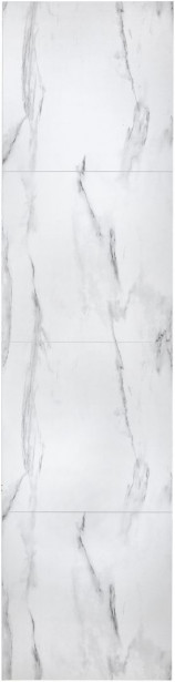 Märkätilalevy Berry Alloc Wall&Water, Marmori Valkoinen Satin 600 x 600 mm:n kuviolla