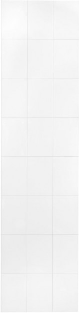 Märkätilalevy Berry Alloc Wall&Water, Lumenvalkoinen Kiiltävä 200 x 300 mm:n kuviolla
