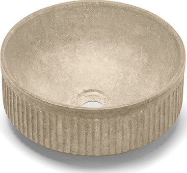 Malja-allas Bathco Striae, Ø380mm, beige