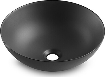 Malja-allas Bathco New Lys, Ø400mm, mattamusta