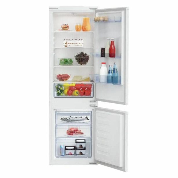 Jääkaappipakastin Beko BCSA285K4SN, integroitava, 54cm, valkoinen