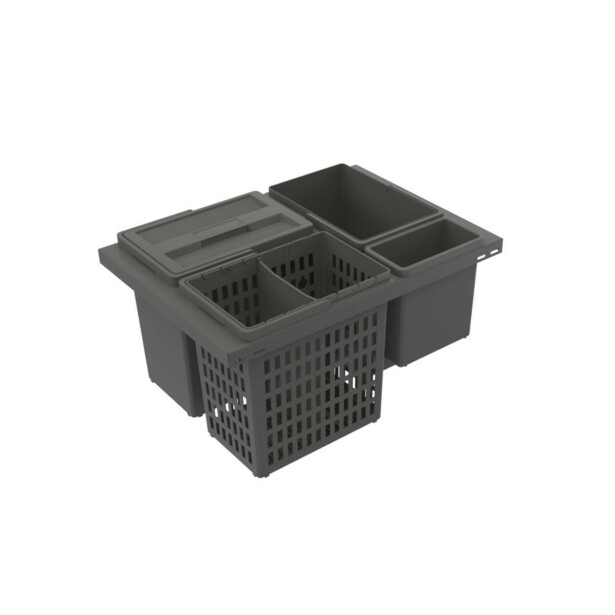 Jäteyksikkö Beslag Design Cube Basic, 600 mm runkoon, harmaa