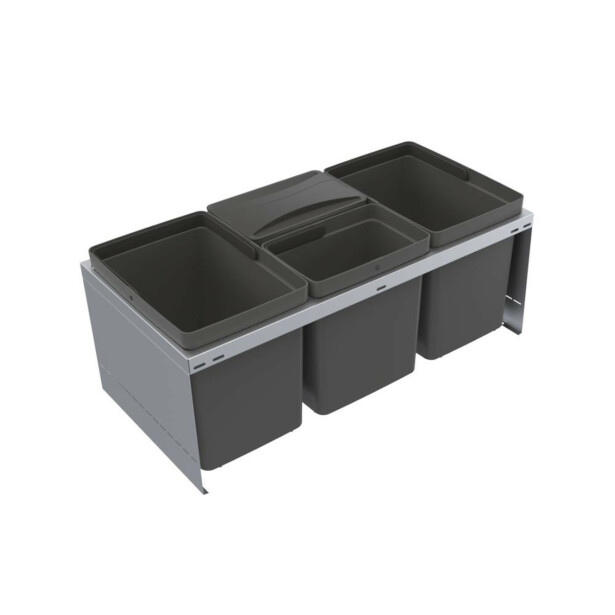 Jäteyksikkö Beslag Design Cube Compact, 800 mm runkoon, harmaa