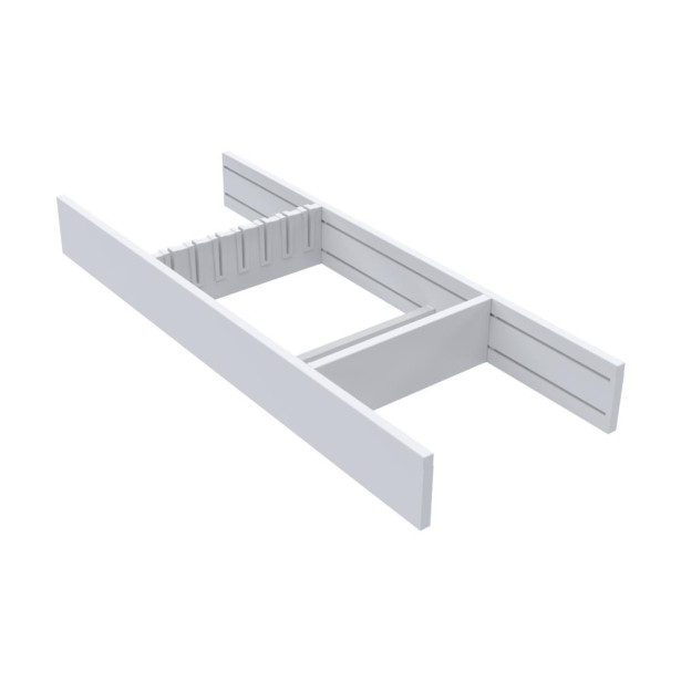 Veitsilaatikko Beslag Design Flex Basic, 200x473mm, valkoinen