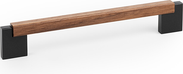 Lankavedin Beslag Design Duo Mini, 194.6x35x12mm, cc160mm, pähkinä/laavanharmaa