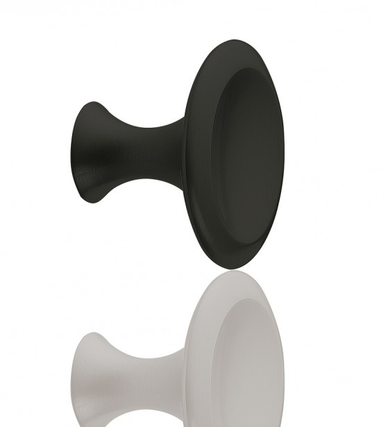 Nuppivedin Beslag Design Bell, Ø42x32mm, mattamusta