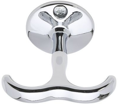 Kaksoiskoukku Beslag Design Siljan, kromi