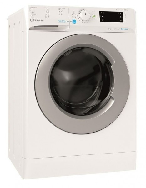 Kuivaava pyykinpesukone Indesit BDE864359EWSEU, 8/6kg, 1400rpm