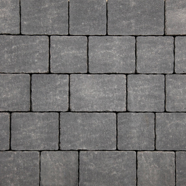 Pihakivi Benders Ocala Antik 50 mm, lajitelma 3 kokoa, grafiitti