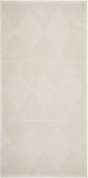 Käytävämatto Benina Palermo Romb, 80x200cm, valkoinen