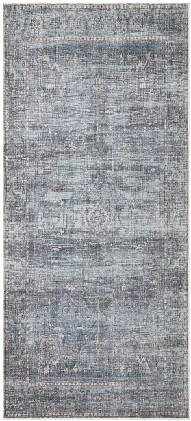 Käytävämatto Benina Saveh Mashad, 80x200cm, sininen