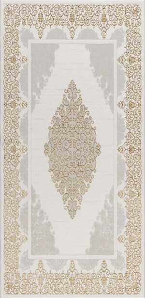 Käytävämatto Benina Ankara Medallion 80x150cm kerma/kulta