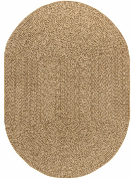 Matto Benina Natural Frame Oval, sisä- ja ulkokäyttöön, ruskea, eri kokoja